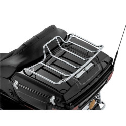 PartzBiz HD KA7139 - Kuryakyn Chrome Tube Luggage Rack for Harley Touring Models 80-19 | 7139