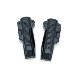 PartzBiz HD KA7147 - Kuryakyn 7147 ฝาครอบตะเกียบล่างสีดำเงาเน้น 14-18 Harley Touring FLH/T 411938