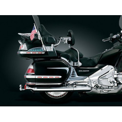 PartzBiz HD KA7506 - Kuryakyn 7506 Chrome Passenger Floorboard Side Covers Honda Goldwing F6B