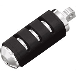 PartzBiz HD KA7591 - Kuryakyn 7591 Chrome Trident Large ISO-Pegs with Male Mount Adapters for Harley