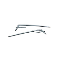 PartzBiz HD KA8647 - Kuryakyn 8647 Chrome Tour-Pak Lid Accents for Harley Touring 80-13