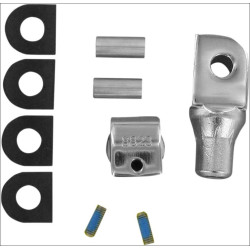PartzBiz HD KA8823 - Kuryakyn 8823 อะแดปเตอร์หมุดเรียว Chrome สำหรับ Suzuki