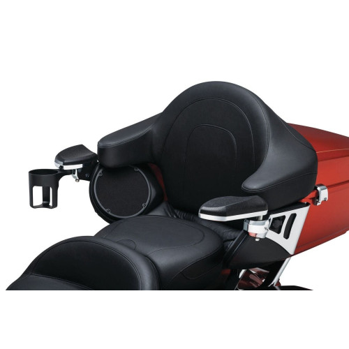PartzBiz HD: 4412772-Kuryakyn 8955 Chrome Passenger Armrests w/ Cup Holder Harley Trike Touring 14-18 PartzBiz HD: 4412772-Kuryakyn 8955 Chrome Passenger Armrests w/ Cup Holder Harley Trike Touring 14-18