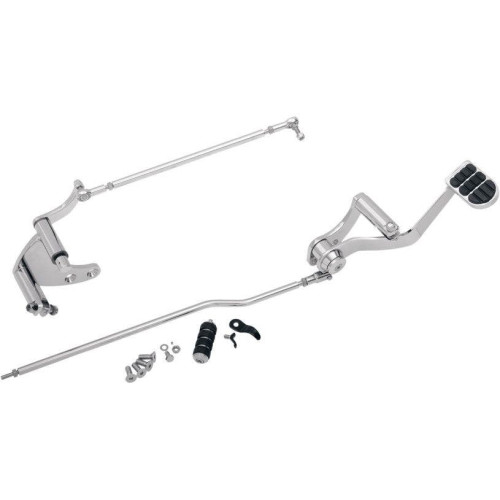 PartzBiz HD: 4412785-Kuryakyn 9064 Chrome Extended Length Forward Controls Harley Dyna 91-17