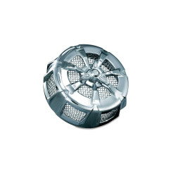 PartzBiz HD KA9439 - Kuryakyn 9439 Chrome Alley Cat ฝาครอบกรองอากาศ Harley Touring Dyna Softail | 9439