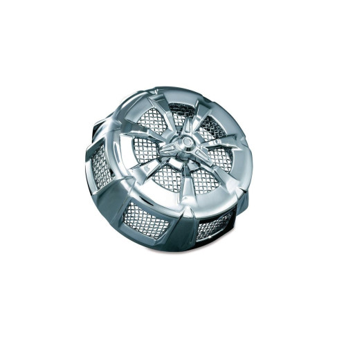 PartzBiz HD: 4412753-Kuryakyn 9439 Chrome Alley Cat Air Cleaner Cover Harley Touring Dyna Softail | 9439 PartzBiz HD: 4412753-Kuryakyn 9439 Chrome Alley Cat Air Cleaner Cover Harley Touring Dyna Softail | 9439