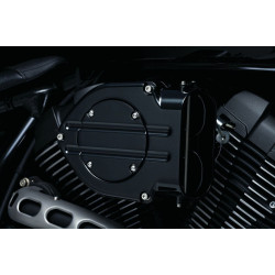 PartzBiz HD KA9519 - Kuryakyn 9428 Black Hypercharger Air Cleaner Kit w/ Jet Yamaha Bolt SCR95014-19 ความสะดวกสบายที่ดีที่สุดสำหรับการควบคุมเลเวอเรจ shorty audio dash batwing fairing LED Dragger