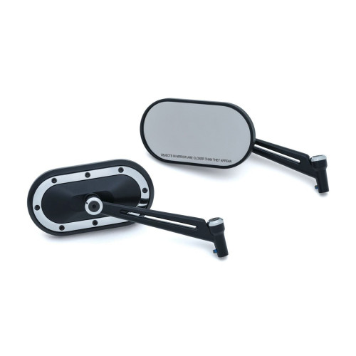PartzBiz HD: 4412697-Kuryakyn Black & Chrome 6" Heavy Industry Mirrors for Harley Victory Metric 1766 PartzBiz HD: 4412697-Kuryakyn Black & Chrome 6" Heavy Industry Mirrors for Harley Victory Metric 1766