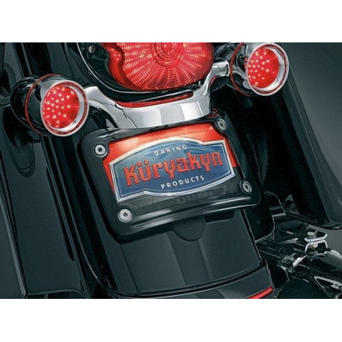 PartzBiz HD: 4412703-Kuryakyn 3149 Black Curved Tag License Plate Frame Harley 06-09 FLHX PartzBiz HD: 4412703-Kuryakyn 3149 Black Curved Tag License Plate Frame Harley 06-09 FLHX