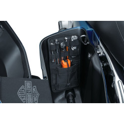PartzBiz HD KA5287 - Kuryakyn Black Internal Saddlebag Organizer for Harley Touring OEM Hard Saddlebags