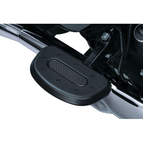 PartzBiz HD: 4412651-Kuryakyn Black Passenger Rear Heavy Industry Floorboards Boards Harley FLH FLST FLD 7044