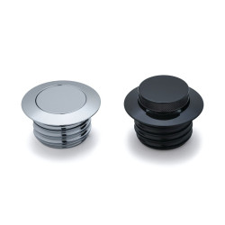 PartzBiz HD KA7175 - Kuryakyn Black Pop Up Non Vented Screw Gas Cap Harley 96-16 Softail FXD XL 7175