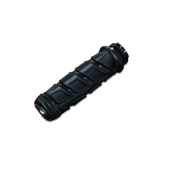 PartzBiz HD KA6373 - Kuryakyn Black & Rubber Kinetic Hand Grips Honda Suzuki Metric Models 1” Bars | 6373