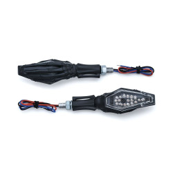 PartzBiz HD KA2527 - Kuryakyn Black Skeleton Hand Single Function Turn Signal for Harley / Metric Pair | 2527 PartzBiz HD KA2527 - Kuryakyn Black Skeleton Hand Single Function Turn Signal for Harley / Metric Pair | 2527