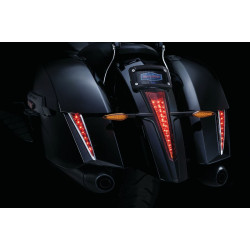 PartzBiz HD KA7679 - Kuryakyn ครอบไฟท้ายสีดำ Victory Cross Country Cross Roads Hardball 10-15 | 7679