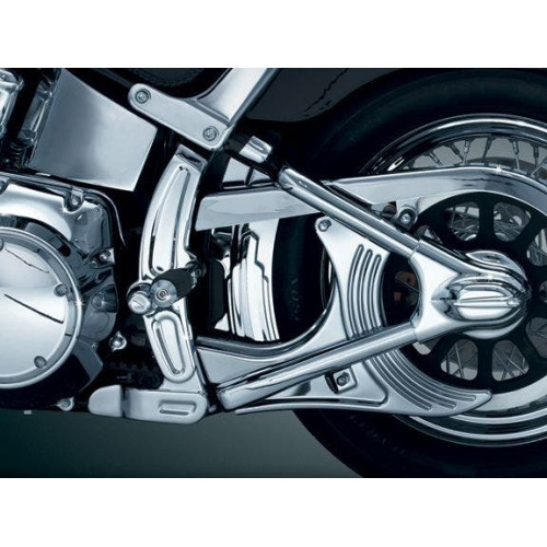 PartzBiz HD: 4412618-Kuryakyn Chrome Boomerang Frame Covers for 08-up Softail | 7773