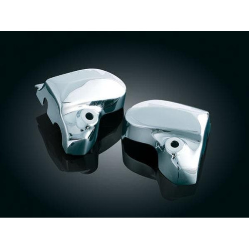 PartzBiz HD: 4412620-Kuryakyn Chrome Brake & Clutch Master Cylinder Covers | 1745 PartzBiz HD: 4412620-Kuryakyn Chrome Brake & Clutch Master Cylinder Covers | 1745