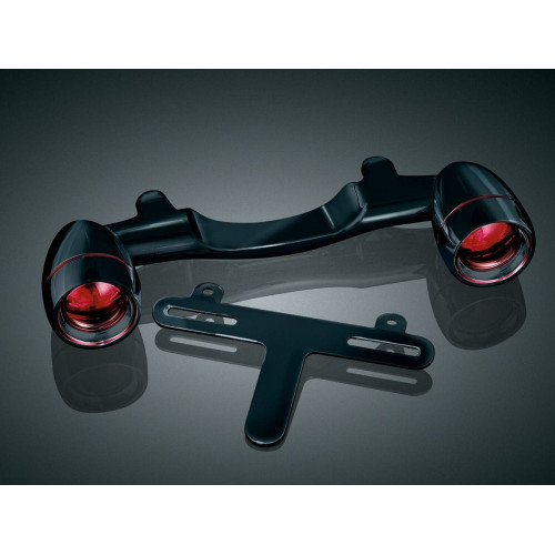 PartzBiz HD: 4412587-Kuryakyn Gloss Black Bullet Light Rear Turn Signal Bar For Harley-Davidson FLH FLT 1991-2013 | 5405
