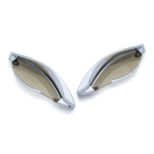 PartzBiz HD: 4412565-Kuryakyn Chrome Adjustable Fairing Air Deflectors for Harley Batwing '14-'17 1246 PartzBiz HD: 4412565-Kuryakyn Chrome Adjustable Fairing Air Deflectors for Harley Batwing '14-'17 1246