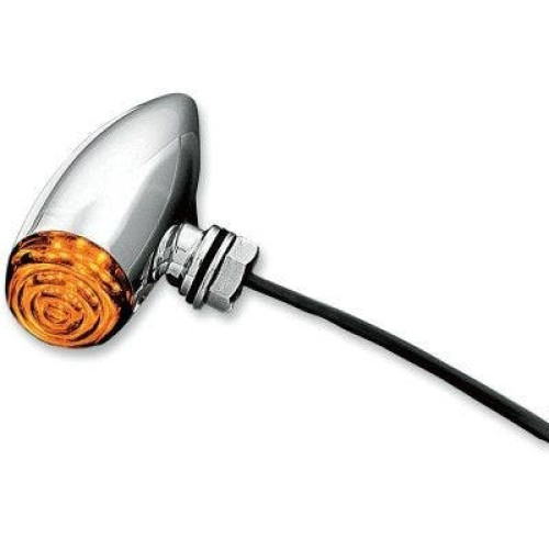 PartzBiz HD: 4412568-Kuryakyn Chrome Amber L.E.D. Mini Bullet Lights | 2500