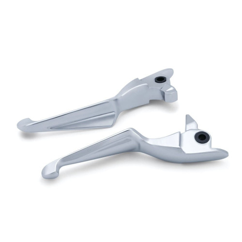 PartzBiz HD: 4412580-Kuryakyn Chrome Boss Blades Brake & Hydraulic Clutch Levers for Harley 2017 | 1986