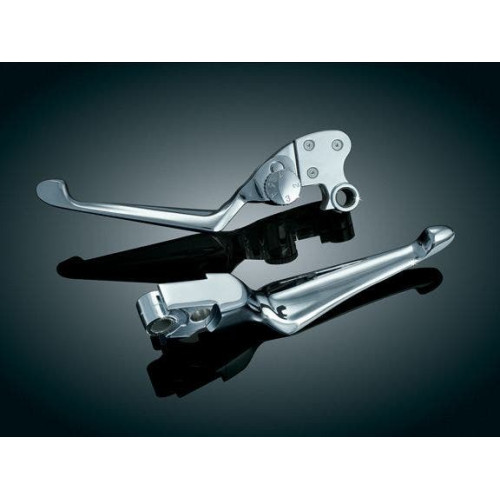 PartzBiz HD: 4412541-Kuryakyn Chrome Boss Blades with Adjustable Clutch Lever '04-UP Sportster (pr)