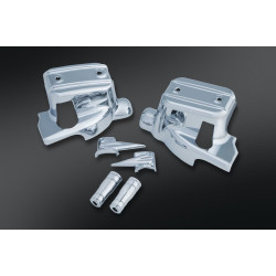 PartzBiz HD KA1739 - ชุดแต่งแฮนด์บาร์ควบคุมเบรคและคลัตช์ Kuryakyn Chrome สำหรับ Harley 14-15 | 1739