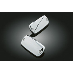 PartzBiz HD KA7800 - Kuryakyn 7800 Chrome Brake Master Cylinder Reservoir Covers (pr) Gold Wing VTX F6B