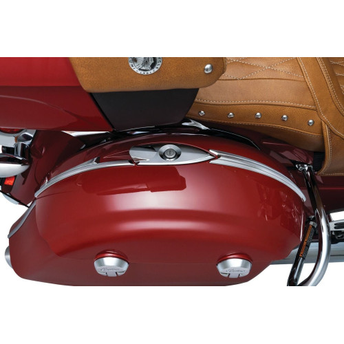 PartzBiz HD: 4412548-Kuryakyn Chrome Classic Saddlebag Top Trim for Indian Chieftain RoadMaster | 5670 PartzBiz HD: 4412548-Kuryakyn Chrome Classic Saddlebag Top Trim for Indian Chieftain RoadMaster | 5670