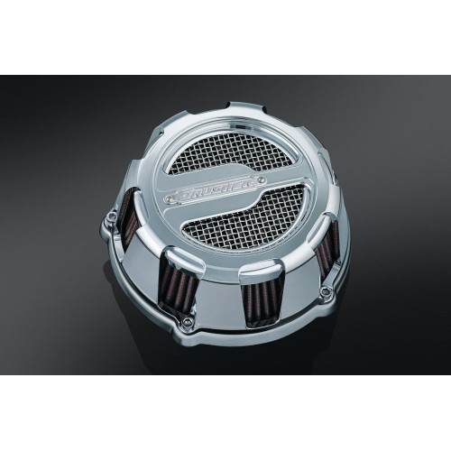PartzBiz HD: 4412554-Kuryakyn Chrome Crusher Maverick Stage 1 Air Cleaner Universal Assembly Only | 9886