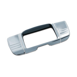 PartzBiz HD KA7240 - Kuryakyn Chrome Deluxe Tri Line สเตอริโอ Trim สำหรับ Harley Touring FLH/T 14-16