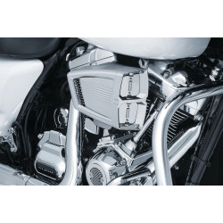 PartzBiz HD KA9359 - Kuryakyn Chrome Hypercharger ES เครื่องฟอกอากาศ Harley Milwaukee 8 M8 2017 9359