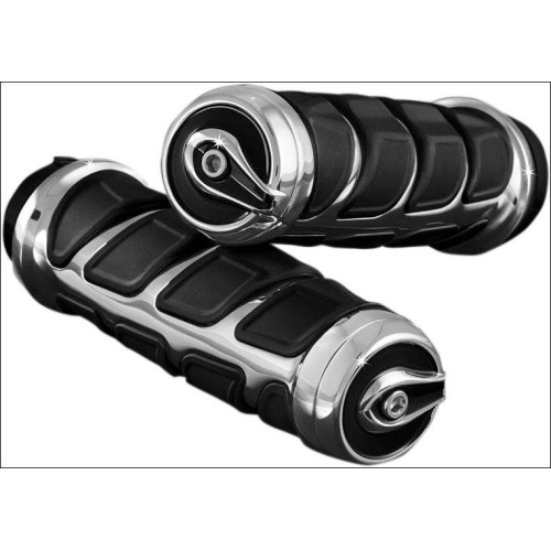 PartzBiz HD: 4412512-Kuryakyn Chrome Kinetic Grip | 6350