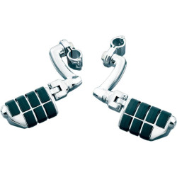 PartzBiz HD KA7980 - Kuryakyn Chrome Longhorn Offset Dually Highway ISO Pegs 1" Engine Guard Bars | 7980 PartzBiz HD KA7980 - Kuryakyn Chrome Longhorn Offset Dually Highway ISO Pegs 1" Engine Guard Bars | 7980