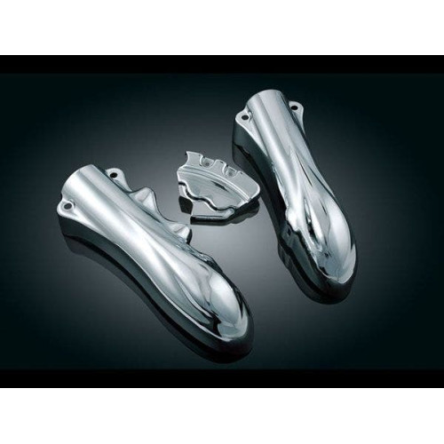 PartzBiz HD: 4412490-Kuryakyn Chrome Lower Leg Sliders for 00-07 FLST Models | 8633 PartzBiz HD: 4412490-Kuryakyn Chrome Lower Leg Sliders for 00-07 FLST Models | 8633