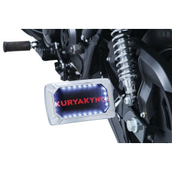 PartzBiz HD KA3192 - Kuryakyn Chrome Nova Horizonal Side Mount License Plate Holder Harley / Metric | 3192