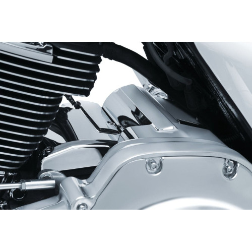 PartzBiz HD: 4412444-Kuryakyn ฝาครอบ Chrome Precision Starter Accent สำหรับ Harley Milwaukee M8 2017 6416