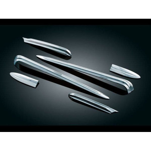 PartzBiz HD: 4412435-Kuryakyn 8645 Chrome Side Cover & Saddlebag Accents (6pc.) 93-08 Harley FLH/T PartzBiz HD: 4412435-Kuryakyn 8645 Chrome Side Cover & Saddlebag Accents (6pc.) 93-08 Harley FLH/T