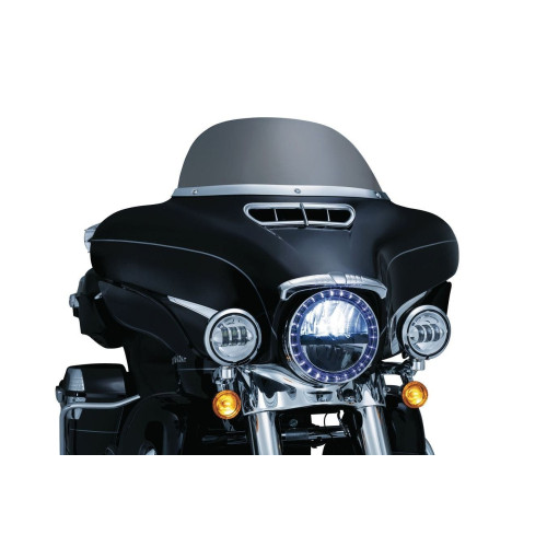 PartzBiz HD: 4412397-Kuryakyn 1387 Chrome Smooth Windshield Trim Harley FLHT FLHX H-D Trikes 14-Up
