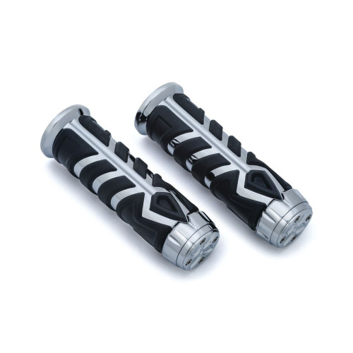 PartzBiz HD: 4412400-Kuryakyn Chrome Spear Handlebar Grips for Indian Chief Pair 14-16 5635