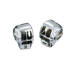 PartzBiz HD KA1742 - ฝาครอบสวิตช์ Kuryakyn Chrome สำหรับ Harley w/ Cruise 4/5 ซ้ายและขวา | 1742 PartzBiz HD KA1742 - ฝาครอบสวิตช์ Kuryakyn Chrome สำหรับ Harley w/ Cruise 4/5 ซ้ายและขวา | 1742