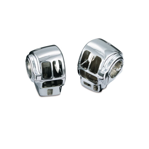 PartzBiz HD: 4412412-Kuryakyn Chrome Switch Housing Covers Harley w/ Cruise 4/5 Left & Right | 1742