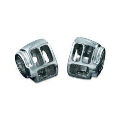 PartzBiz HD KA1747 - Kuryakyn Chrome Switch Housings ชุดควบคุมแฮนด์บาร์ Harley FL/FX FXD XL 11-17 | 1747 PartzBiz HD KA1747 - Kuryakyn Chrome Switch Housings ชุดควบคุมแฮนด์บาร์ Harley FL/FX FXD XL 11-17 | 1747