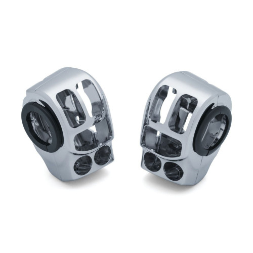 PartzBiz HD: 4412414-Kuryakyn Chrome Switch Housings Handlebar Control Kit Harley Touring 14-20