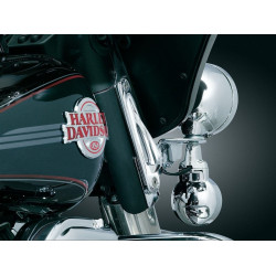 PartzBiz HD KA928 - ขายึดแบบยึดแบบกำหนดเอง Kuryakyn Chrome Teardrop สำหรับรุ่น Harley Touring (pr) | 928
