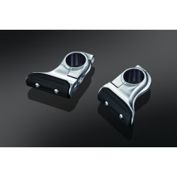 PartzBiz HD KA7615 - Kuryakyn Chrome Toe Rest Cruise Pegs สำหรับ Victory Indian & Univ 1-1/4” Bars คู่ | 7615