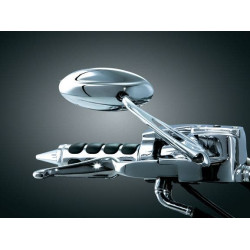PartzBiz HD KA1495 - กระจกนูน Kuryakyn Chrome Trident พร้อมสเต็มอาร์ม 9” สำหรับ Harley & Metric | 1495 PartzBiz HD KA1495 - กระจกนูน Kuryakyn Chrome Trident พร้อมสเต็มอาร์ม 9” สำหรับ Harley & Metric | 1495