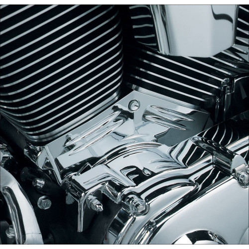 PartzBiz HD: 4412347-Kuryakyn Chrome Cylinder Base Cover for Harley Twin Cam Models 00-06 | 8143