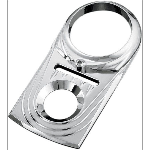 PartzBiz HD: 4412351-Kuryakyn Chrome Dash Panel Insert for Harley FX/FL Softail & Dyna Wide Glide