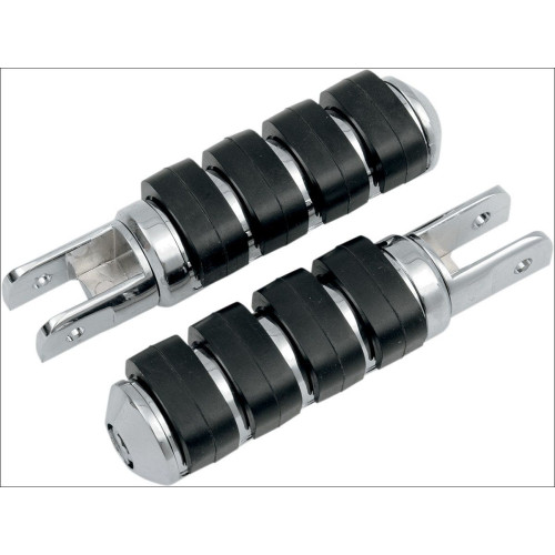 PartzBiz HD: 4412303-Kuryakyn Chrome Small ISO-Pegs with 5/8" Female Mount Adapters Universal PartzBiz HD: 4412303-Kuryakyn Chrome Small ISO-Pegs with 5/8" Female Mount Adapters Universal